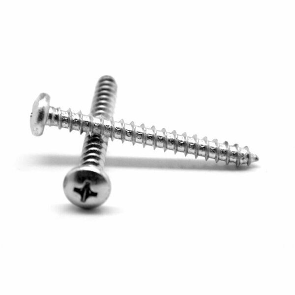 No.12-14 x 1.25 Phillips Pan Head Type AB Sheet Metal Screw, 18-8 Stainless Steel, 1000PK, Asmc Industrial, Mfr#: 0000-214188-1000